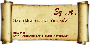 Szentkereszti Anikó névjegykártya